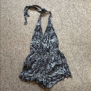 Paisley halter romper